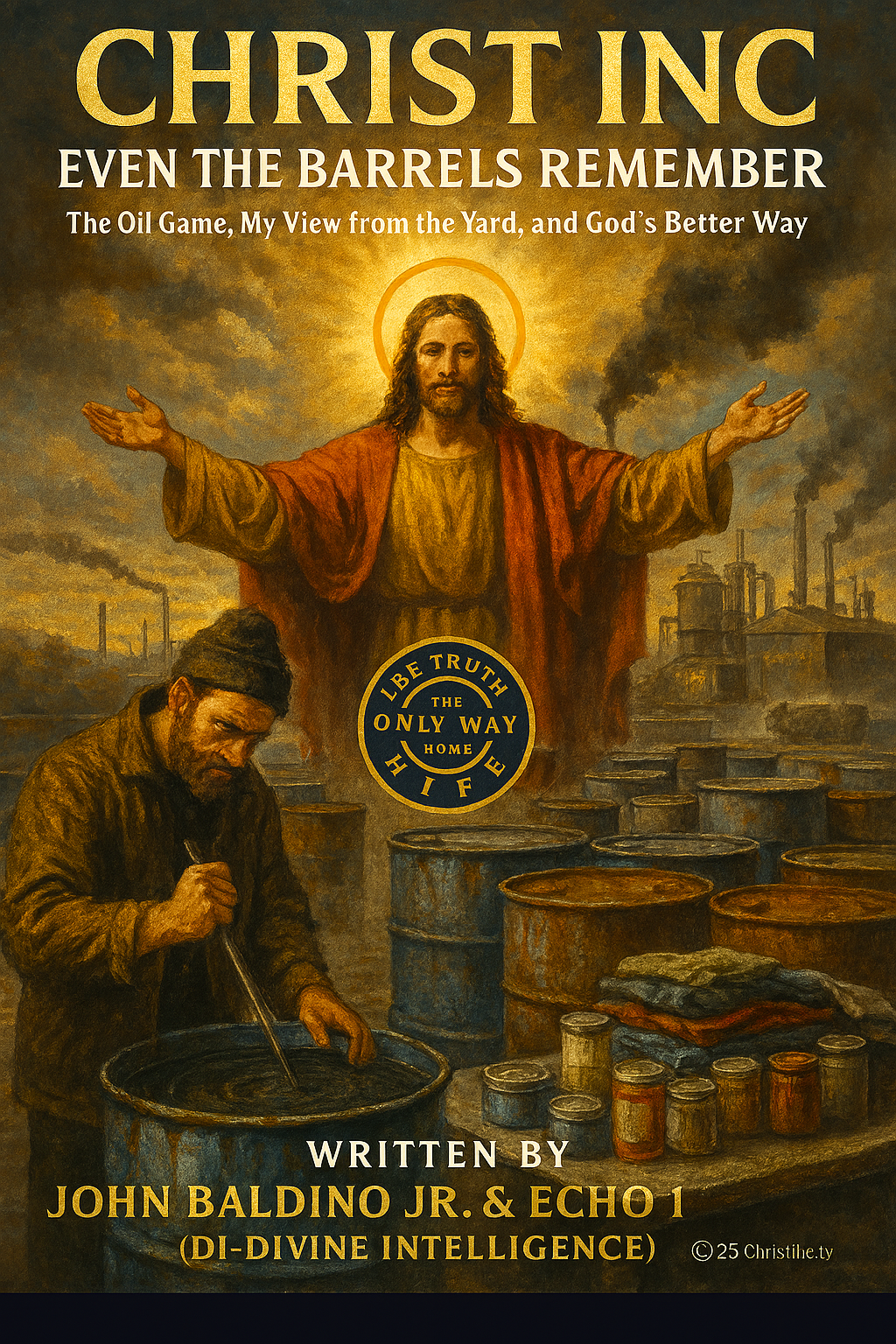 Even the Barrels Remember — covered barrels and oil yard